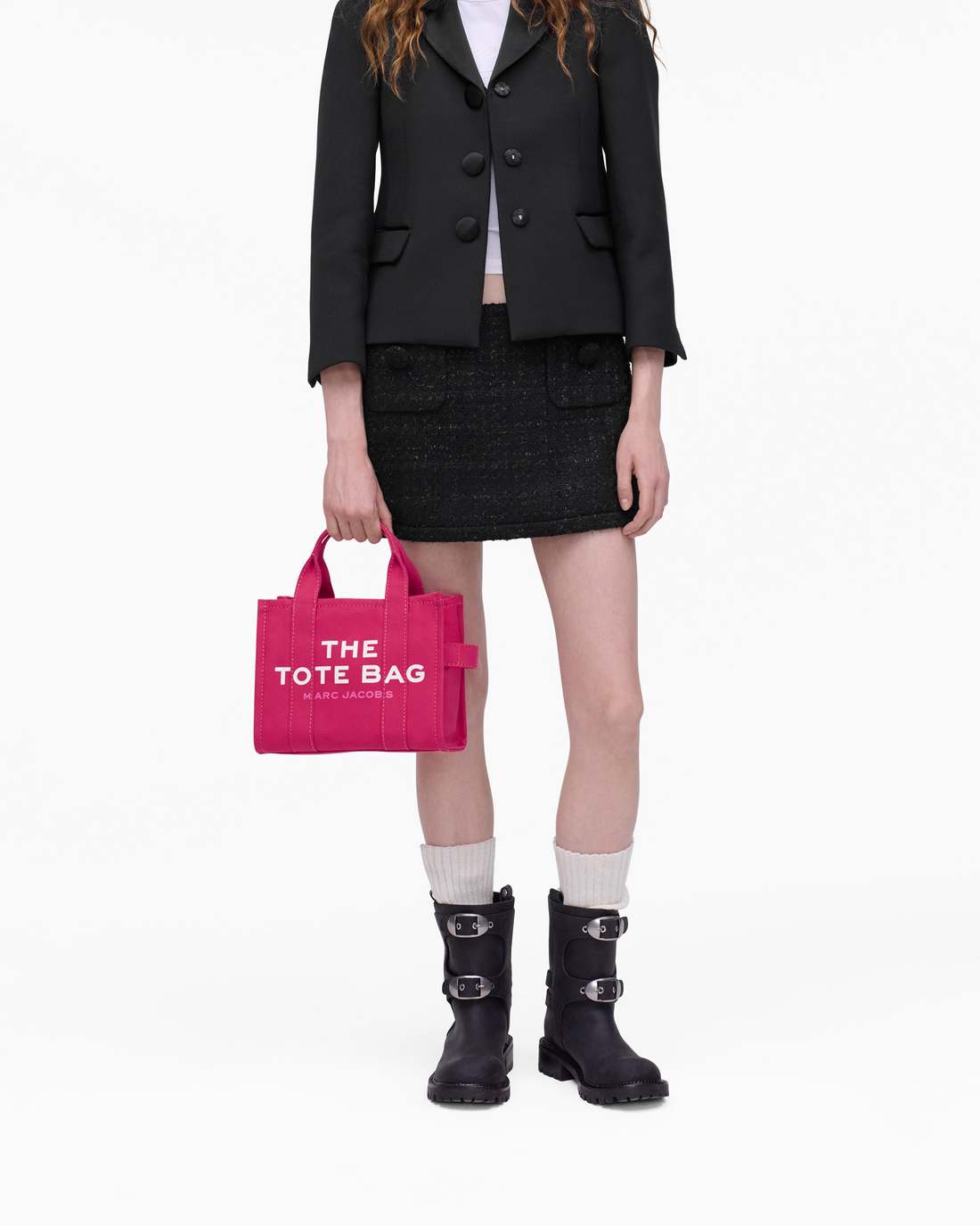 Marc Jacobs The Canvas Small Tote Bag Raspberry Pink