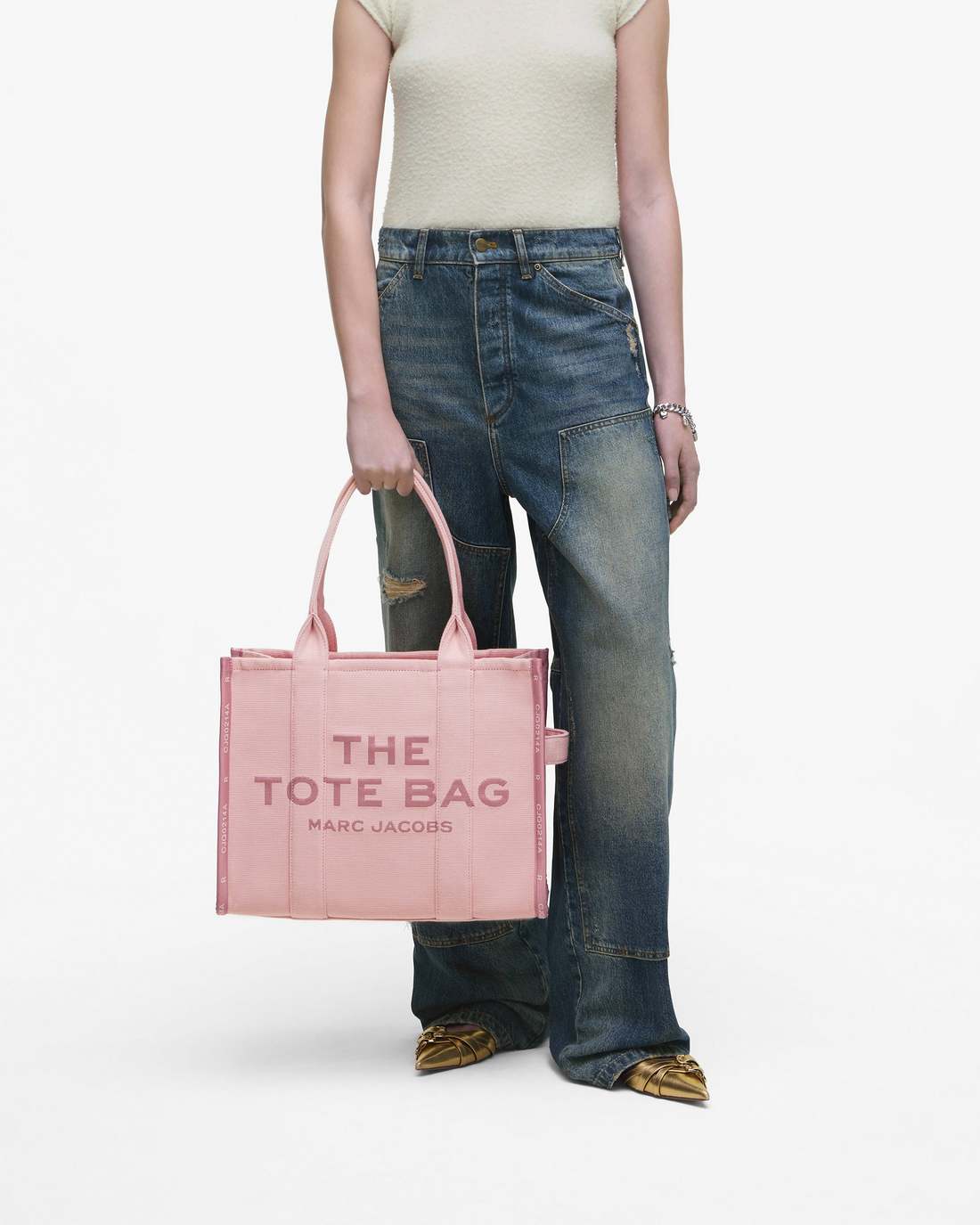 Marc Jacobs The Jacquard Large Tote Bag Rose