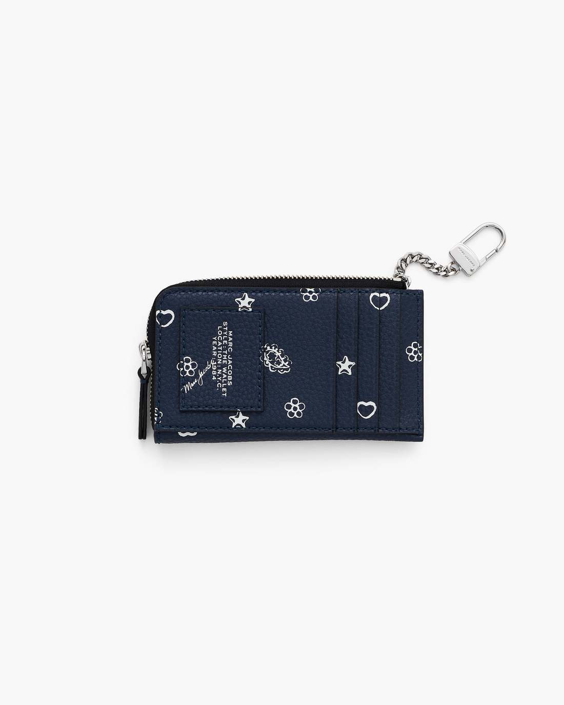 Marc Jacobs The Bandana Top Zip Multi Wallet Navy Multi