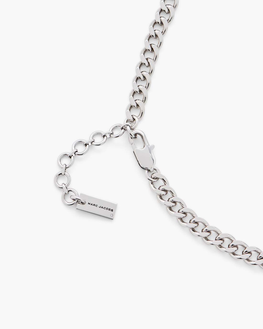 Marc Jacobs The Sticker Charm Necklace Silver Multi