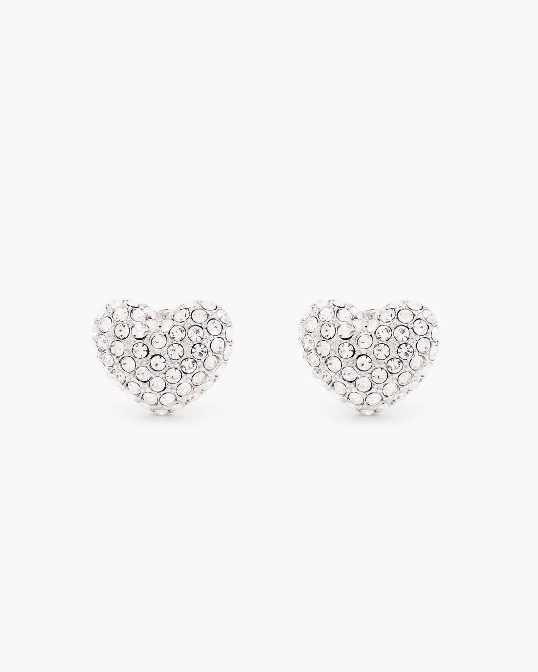 Marc Jacobs The Heart Pave Earrings Silver/Crystal