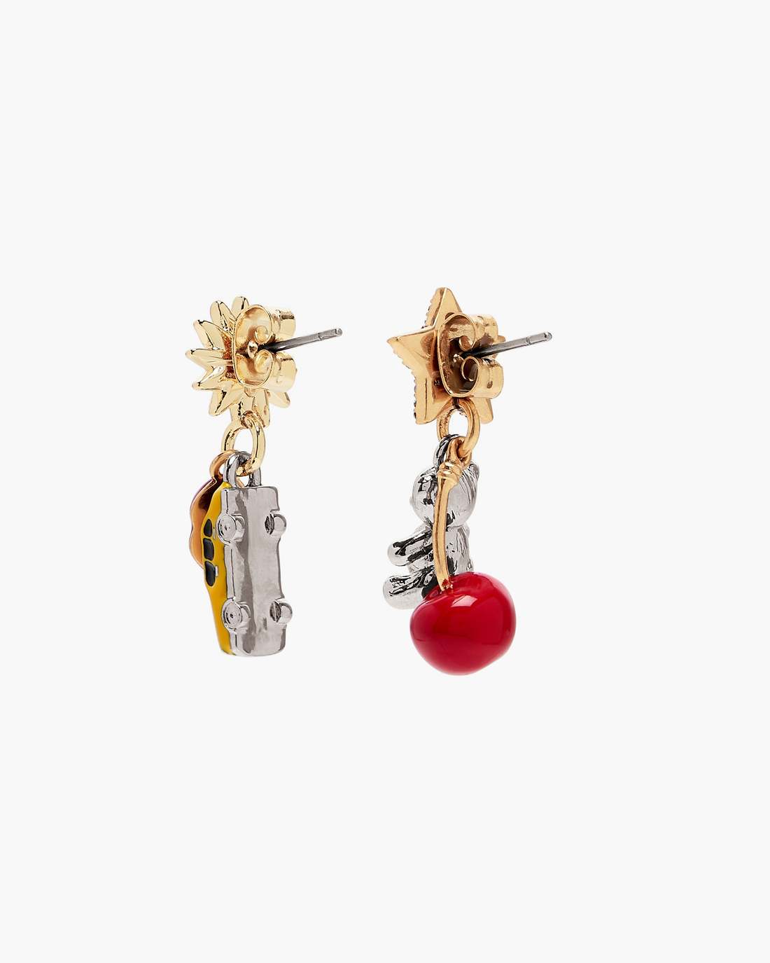 Marc Jacobs The Trinket Charm Cluster Earrings Silver/Multi