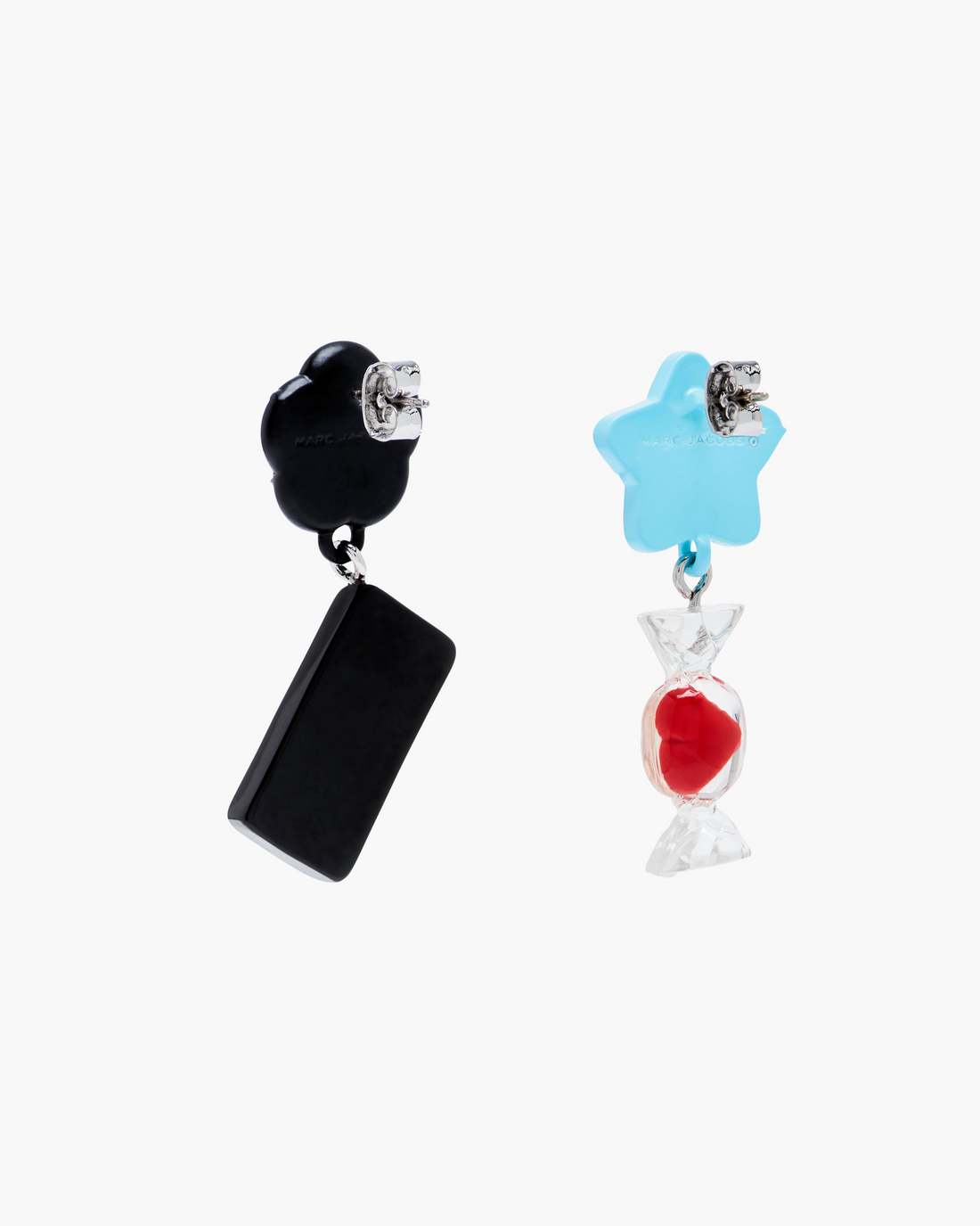 Marc Jacobs The Sticker Charm Earrings Silver Multi