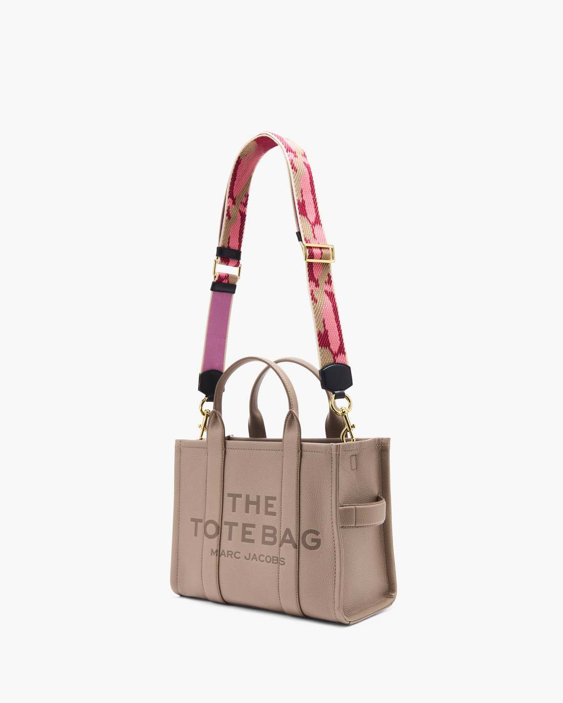 Marc Jacobs THE MULTI STITCH WEBBING STRAP Vachetta Red Multi