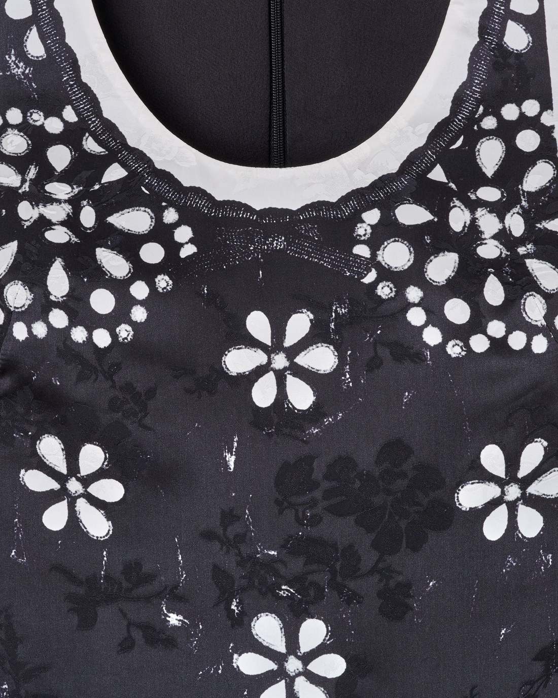 Marc Jacobs Trompe L'Oeil Eyelet Dress Black/White