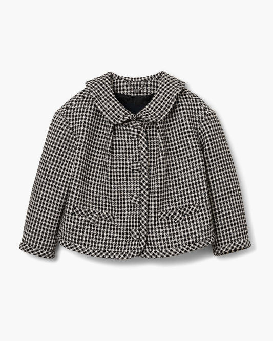 Marc Jacobs Gingham Tweed Jacket Black Multi