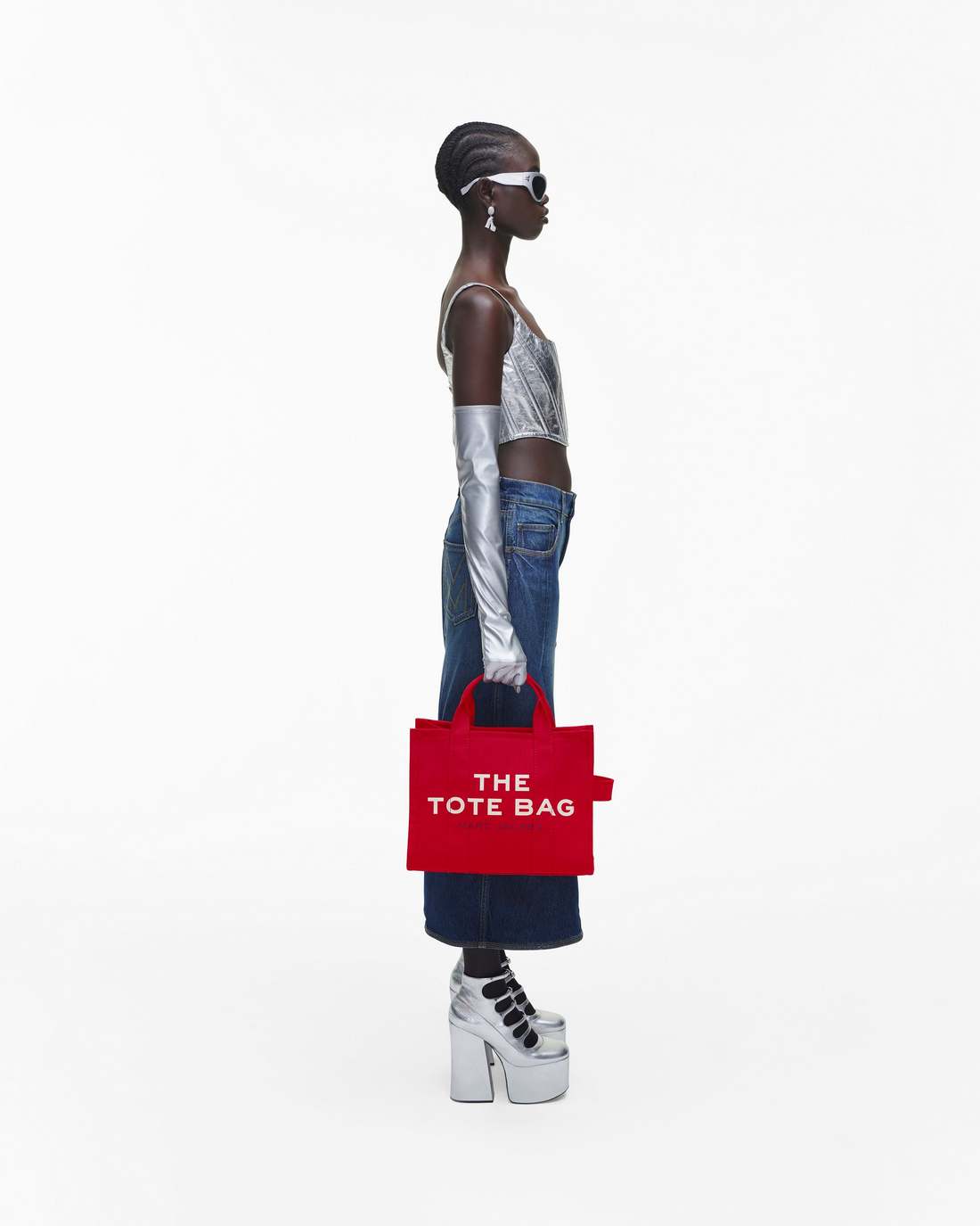 Marc Jacobs The Canvas Medium Tote Bag True Red
