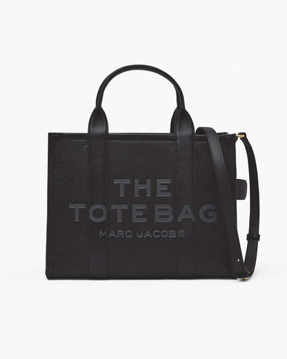 Marc Jacobs The Leather Medium Tote Bag Black