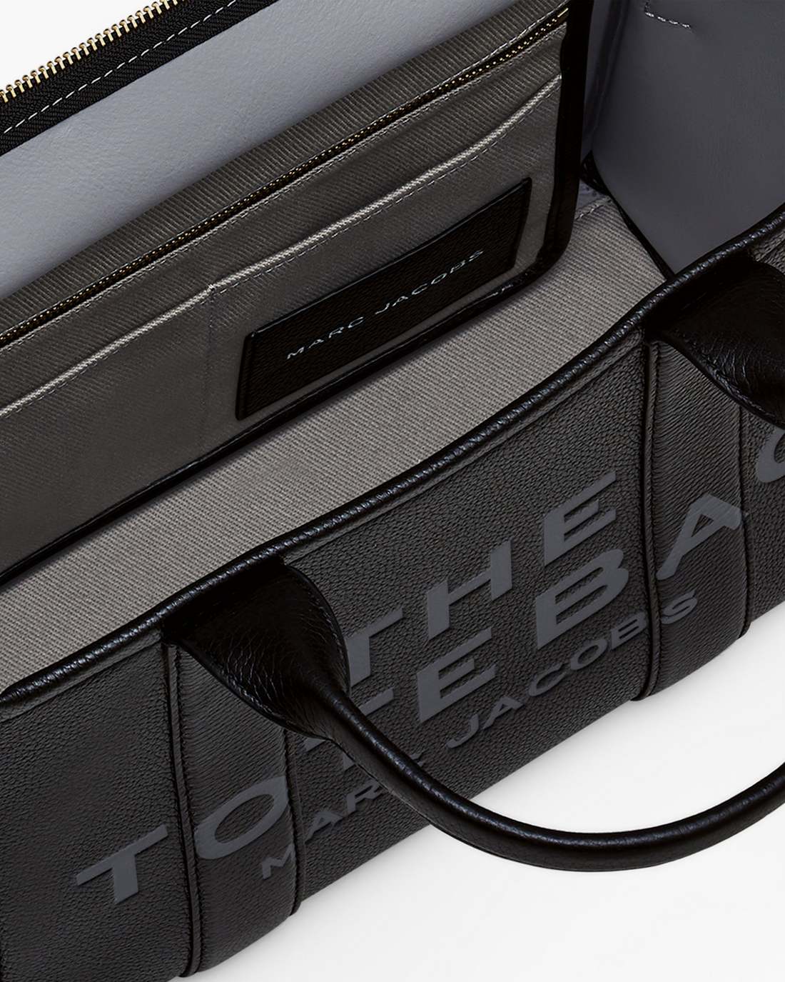 Marc Jacobs The Leather Medium Tote Bag Black