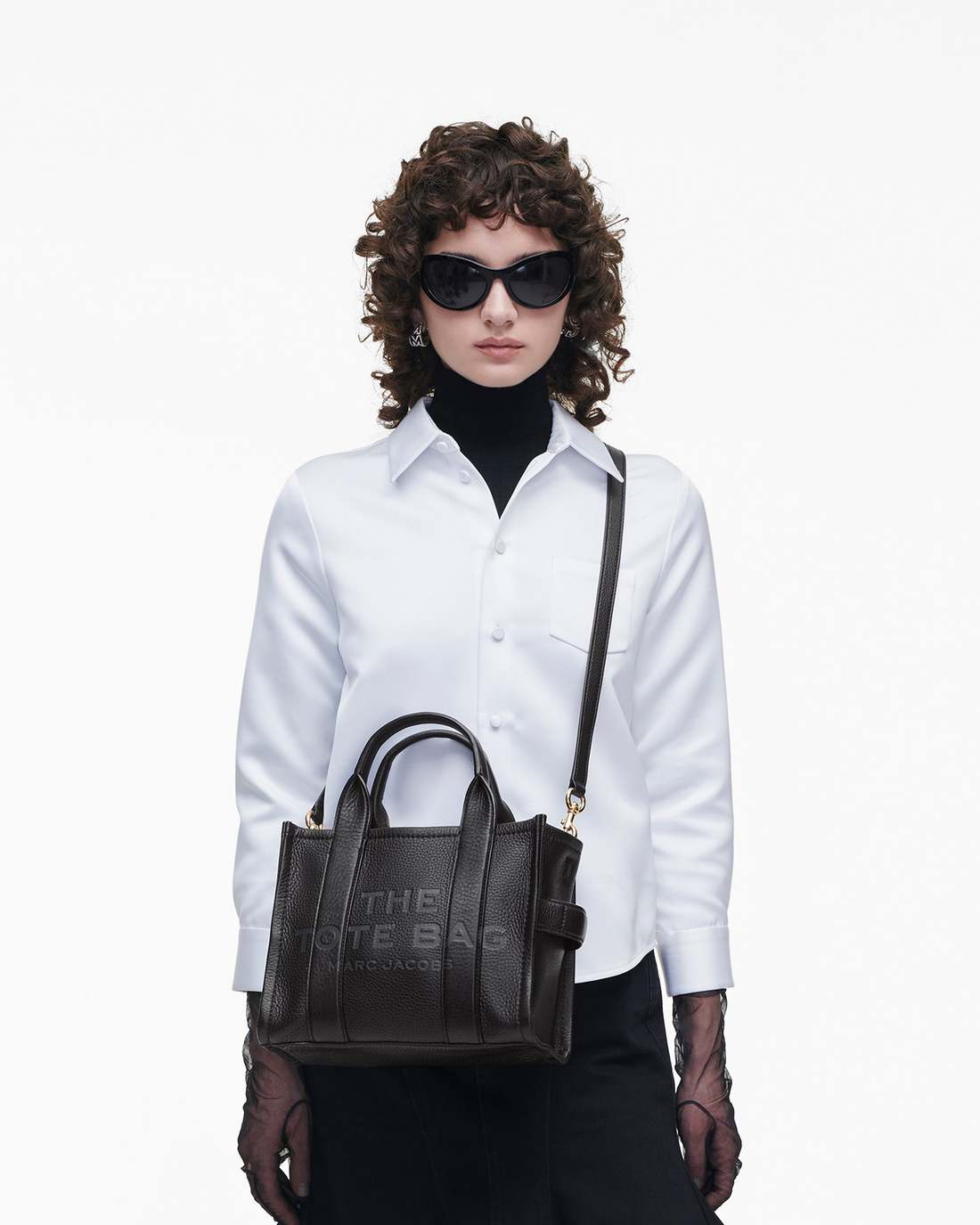 Marc Jacobs The Leather Small Tote Bag Black