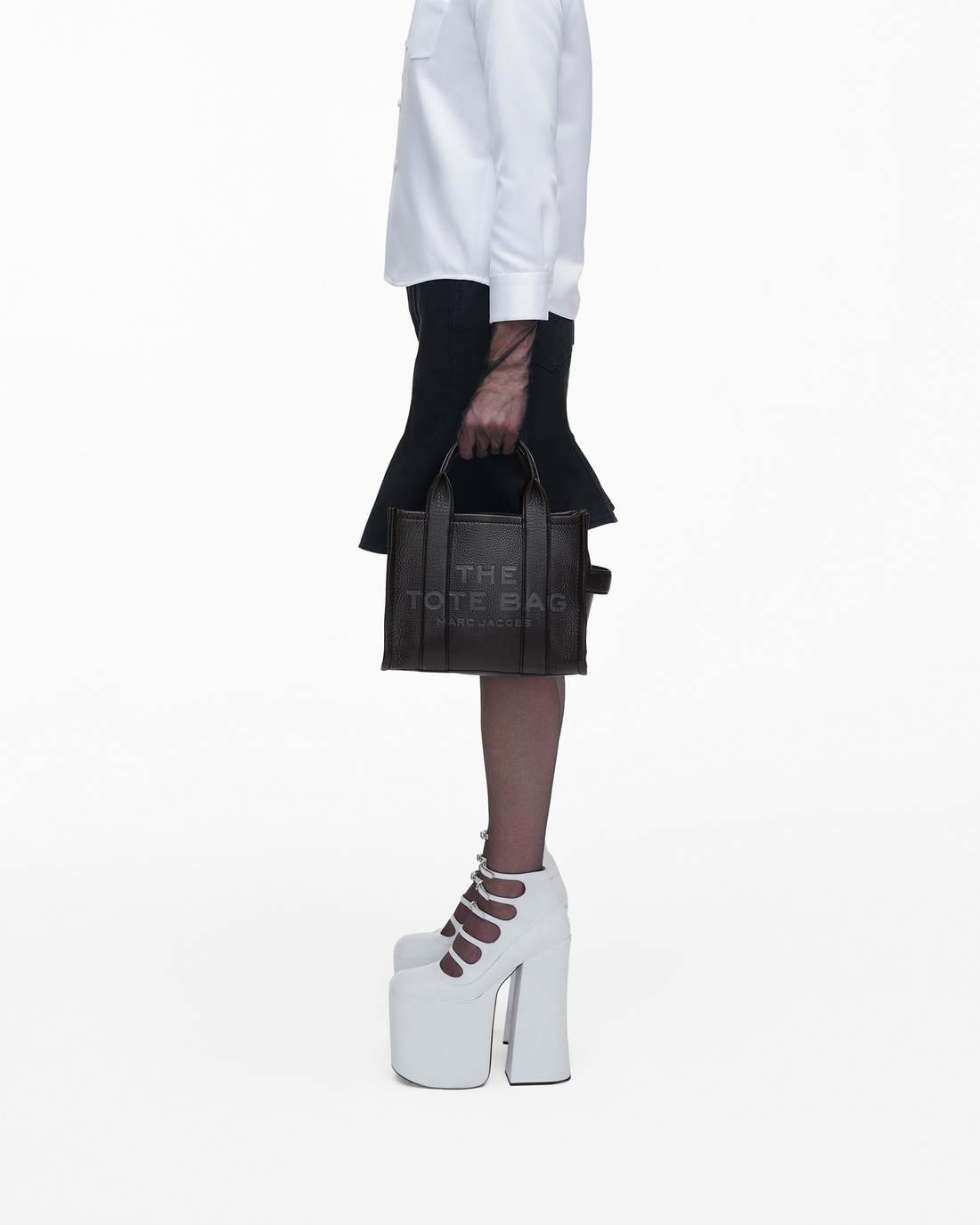 Marc Jacobs The Leather Small Tote Bag Black