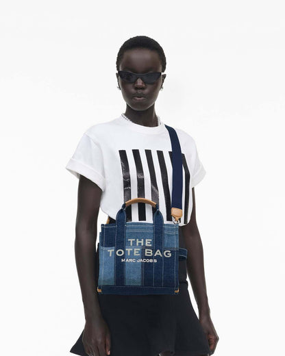 Marc Jacobs The Denim Small Tote Bag Blue Denim