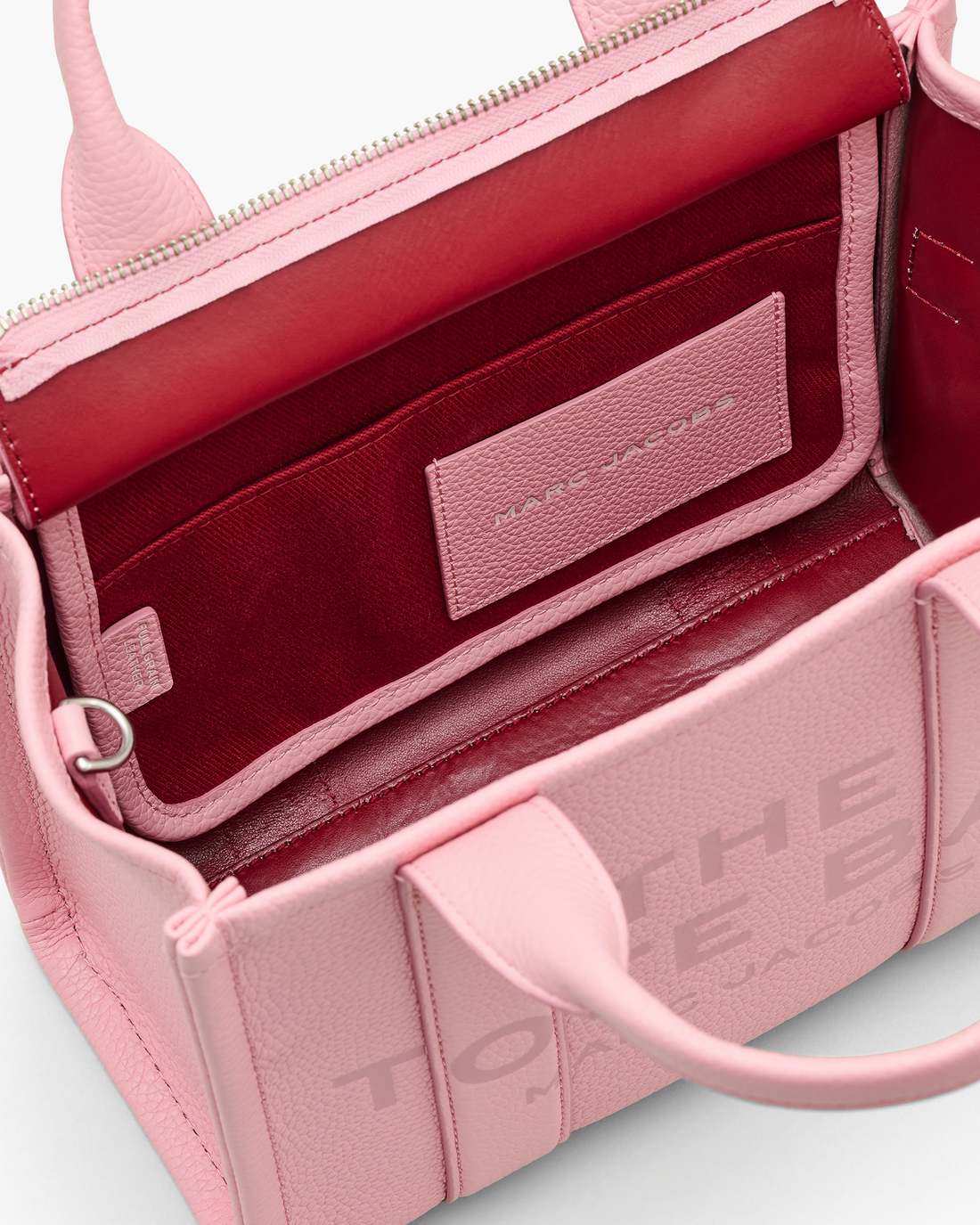 Marc Jacobs The Leather Small Tote Bag Ribbon Pink