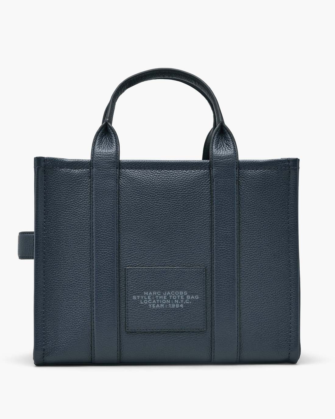 Marc Jacobs The Leather Medium Tote Bag Blue Sea