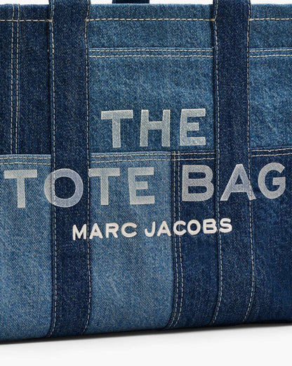Marc Jacobs The Denim Medium Tote Bag Blue Denim