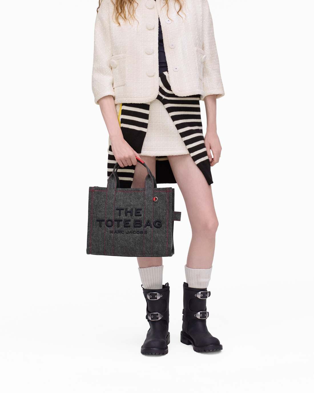 Marc Jacobs The Year Of The Horse Canvas Medium Tote Bag Black Multi