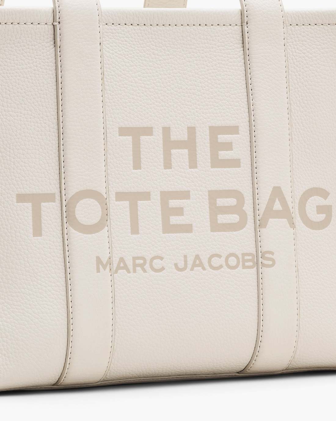 Marc Jacobs The Leather Medium Tote Bag Cotton/Silver