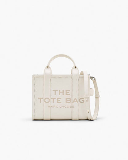 Marc Jacobs The Leather Small Tote Bag Cotton/Silver
