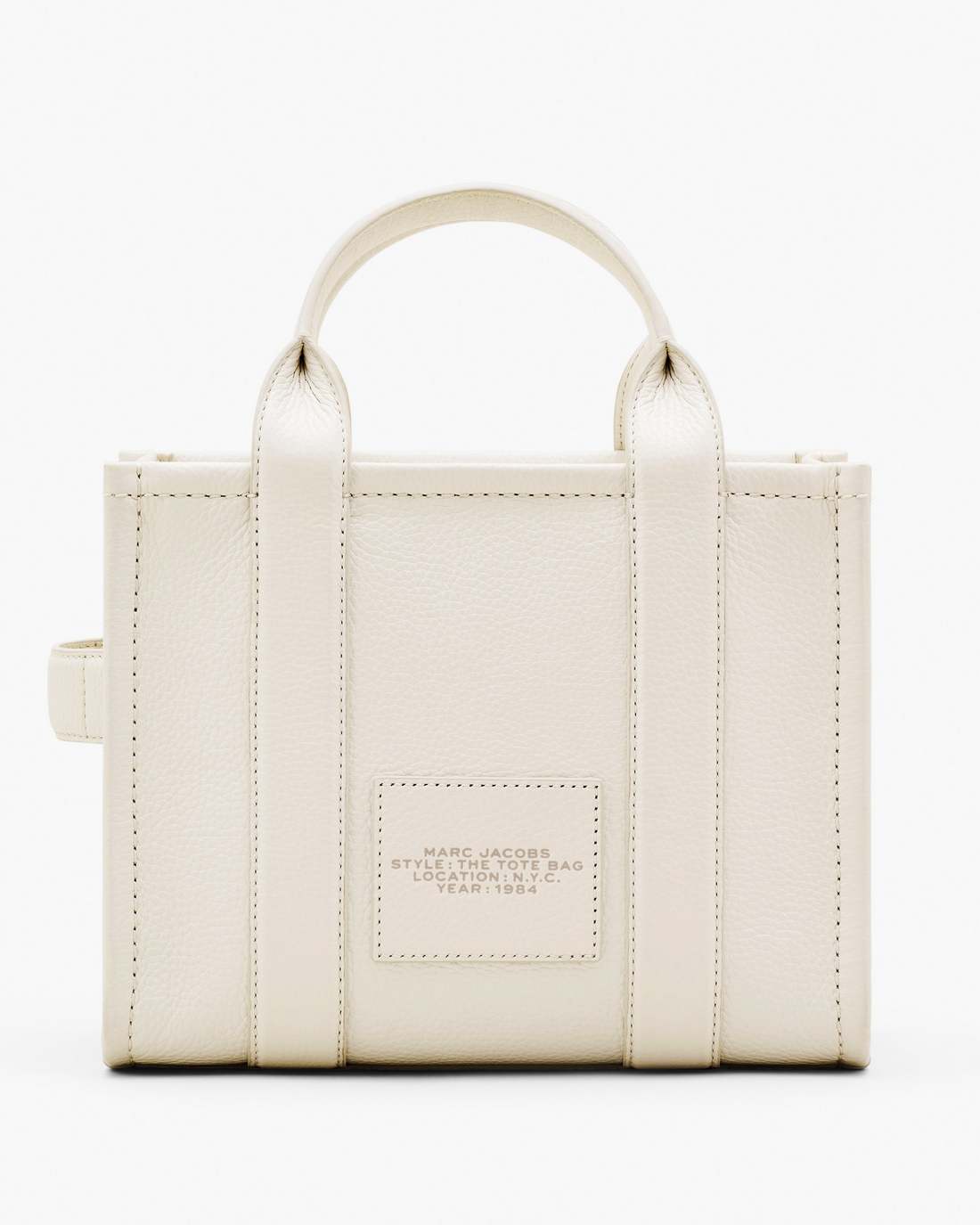 Marc Jacobs The Leather Small Tote Bag Cotton/Silver