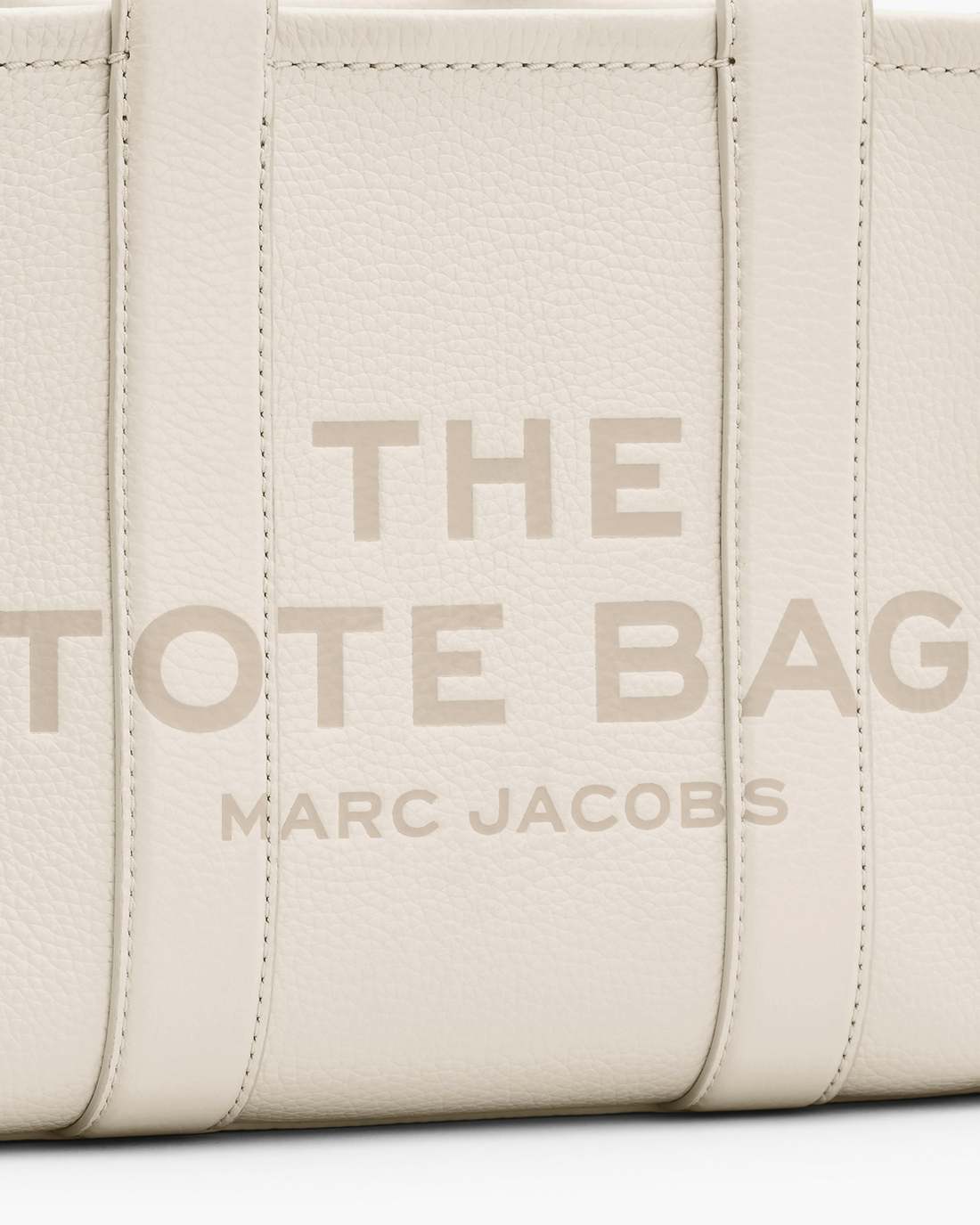 Marc Jacobs The Leather Small Tote Bag Cotton/Silver