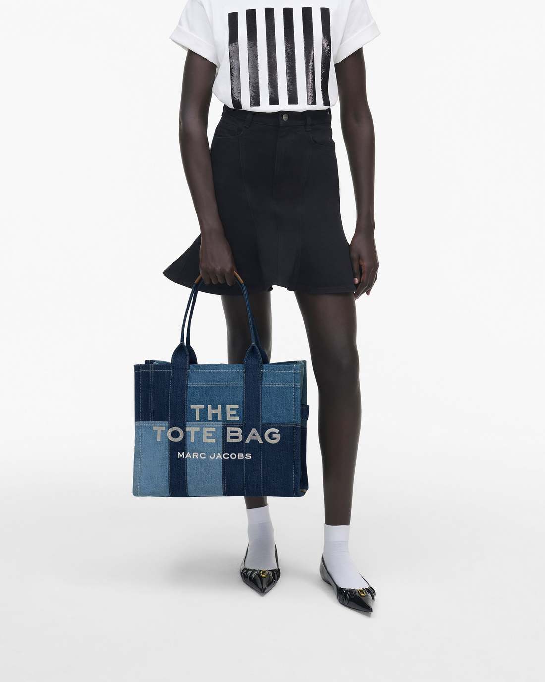 Marc Jacobs The Denim Large Tote Bag Blue Denim