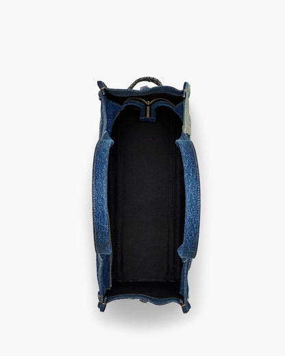 Marc Jacobs The Deconstructed Denim Large Tote Bag Indigo Multi