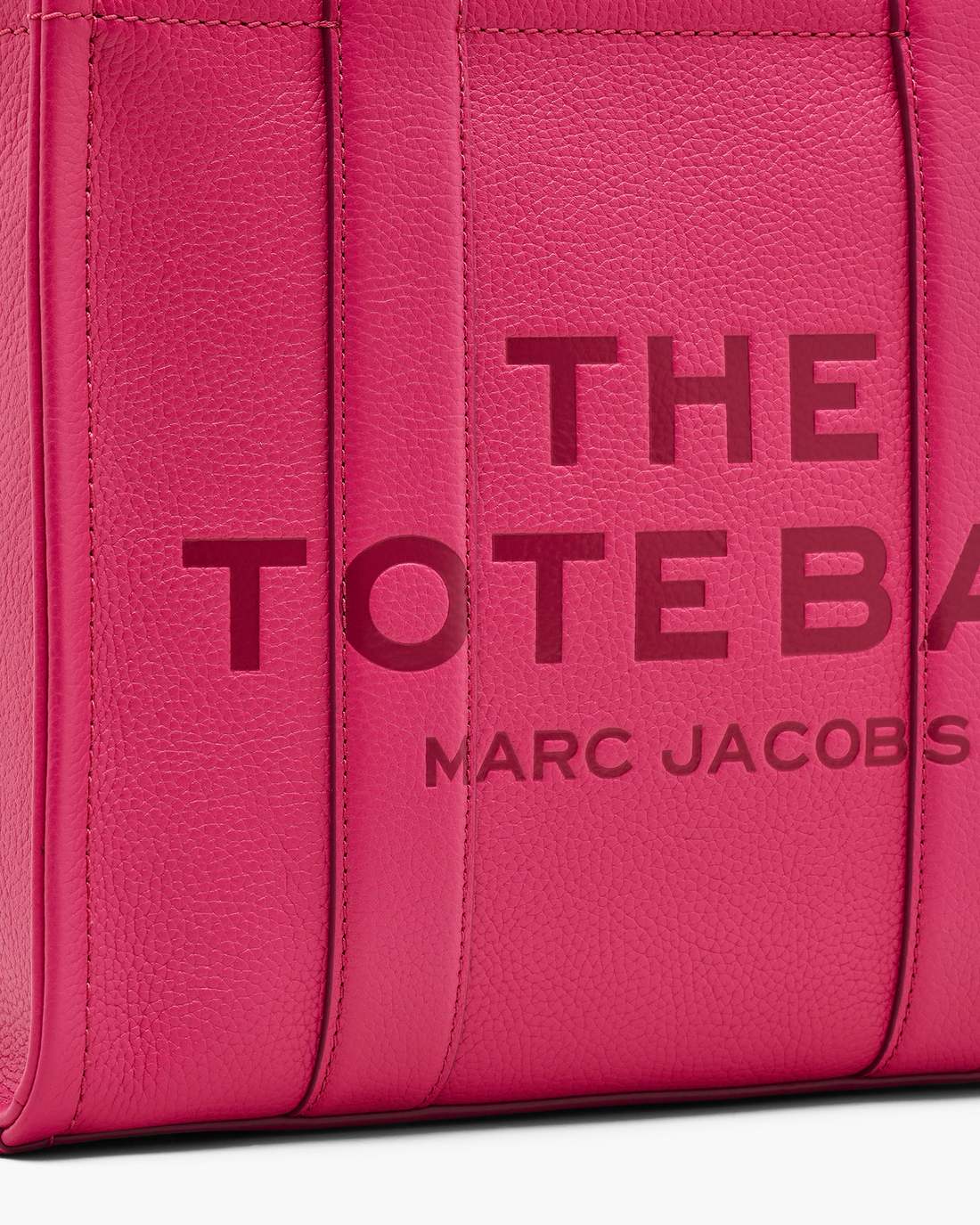Marc Jacobs The Leather Medium Tote Bag Raspberry Pink