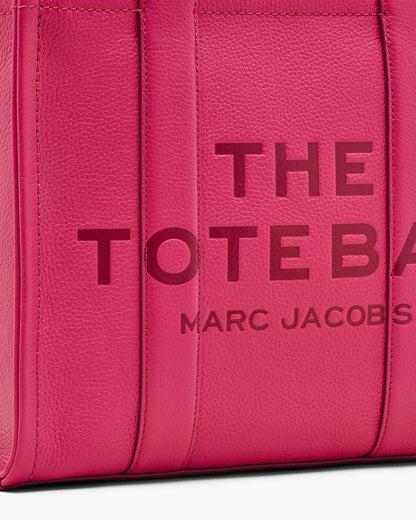 Marc Jacobs The Leather Medium Tote Bag Raspberry Pink