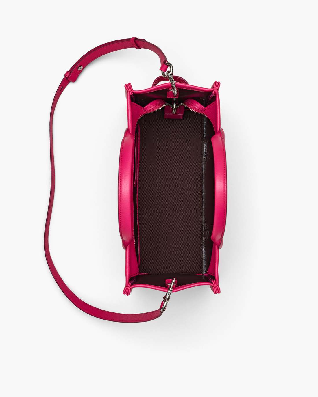 Marc Jacobs The Leather Medium Tote Bag Raspberry Pink