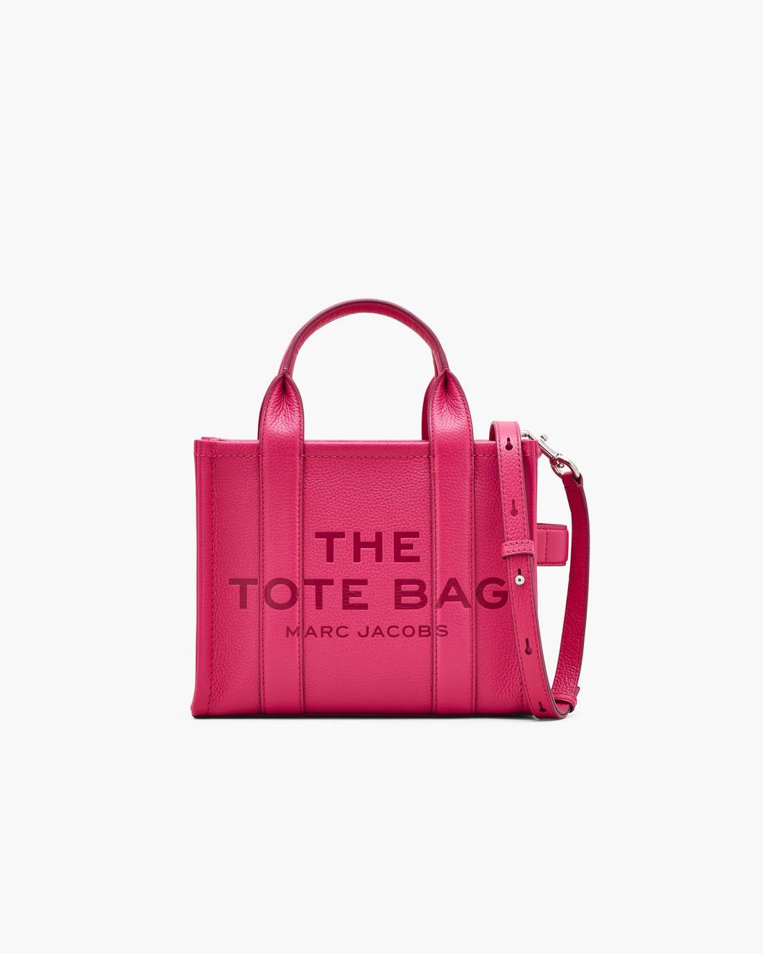 Marc Jacobs The Leather Small Tote Bag Raspberry Pink