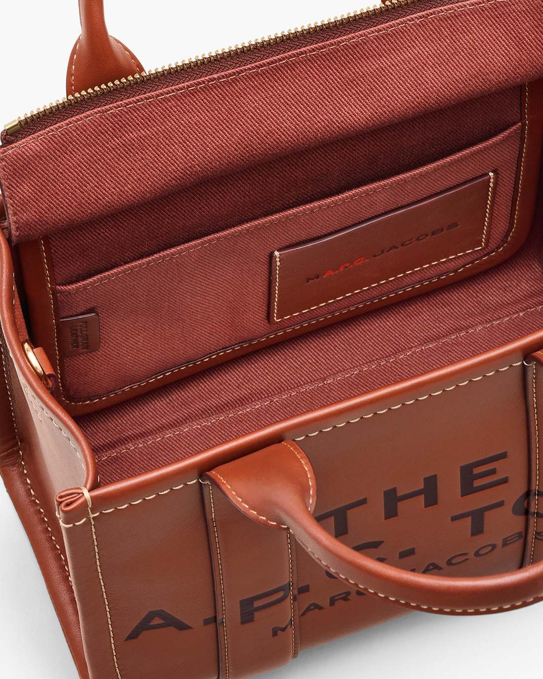Marc Jacobs The A.P.C. X Marc Jacobs Leather Small Tote Bag Hazelnut