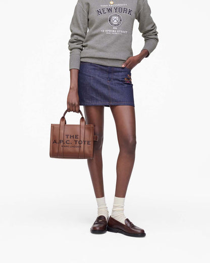 Marc Jacobs The A.P.C. X Marc Jacobs Leather Small Tote Bag Hazelnut