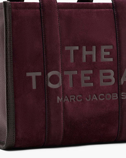 Marc Jacobs The Suede Medium Tote Bag Dark Plum
