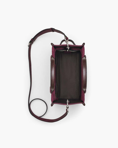 Marc Jacobs The Suede Small Tote Bag Dark Plum