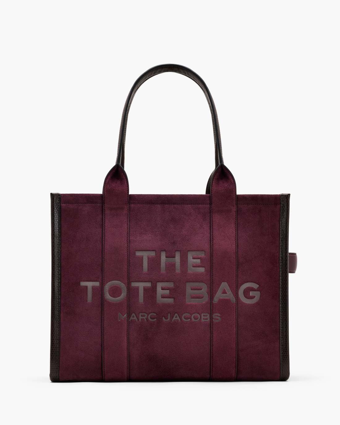 Marc Jacobs The Suede Large Tote Bag Dark Plum