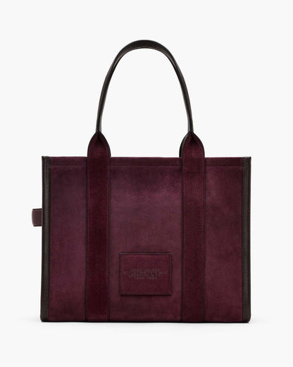 Marc Jacobs The Suede Large Tote Bag Dark Plum