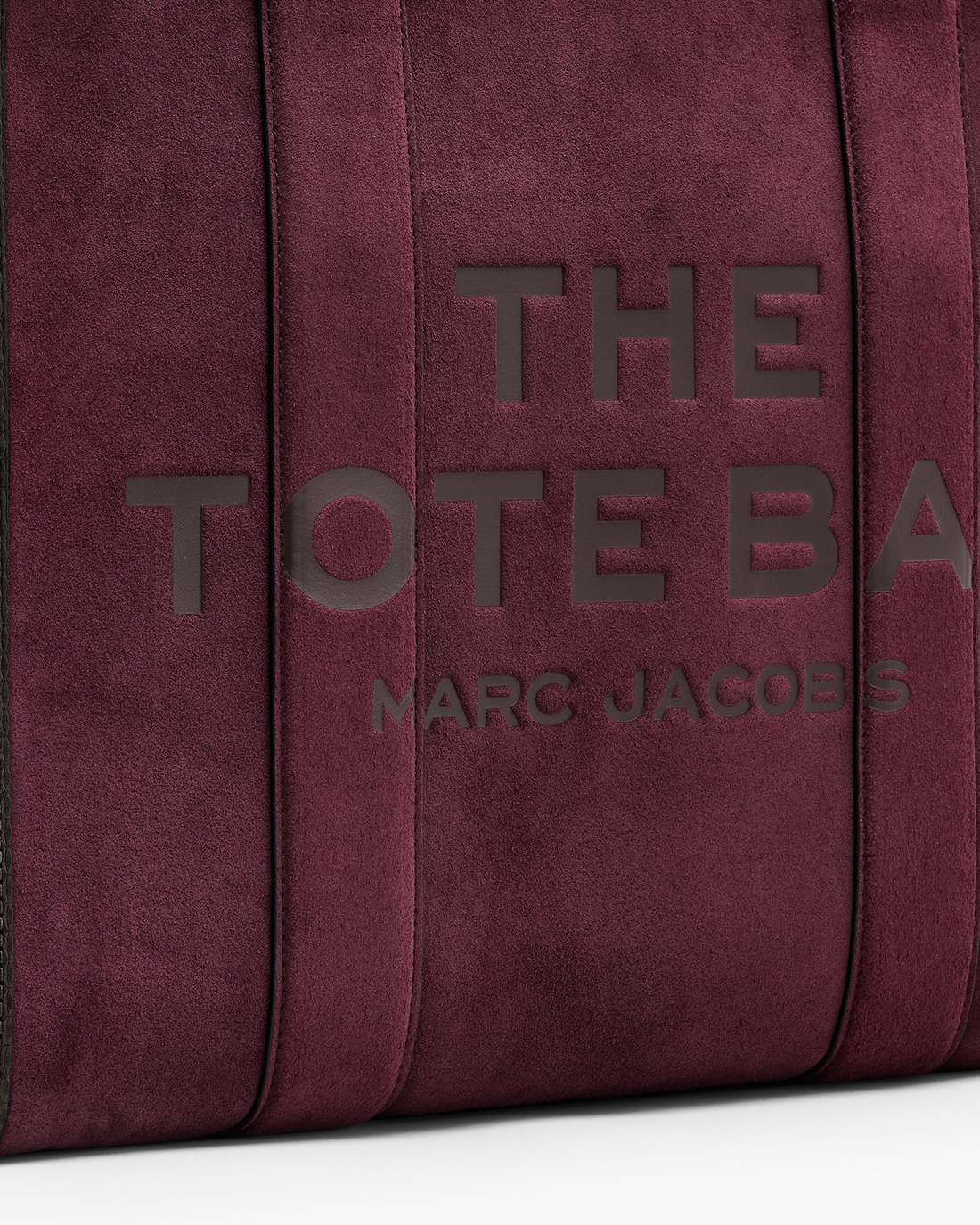 Marc Jacobs The Suede Large Tote Bag Dark Plum