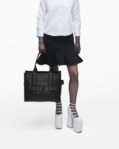 Marc Jacobs The Leather Large Tote Bag Black