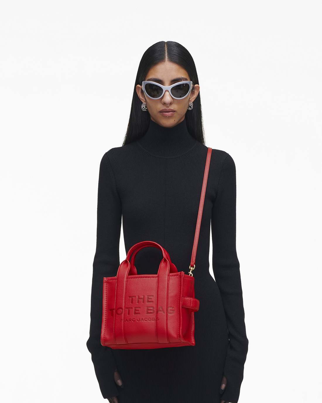 Marc Jacobs The Leather Small Tote Bag True Red