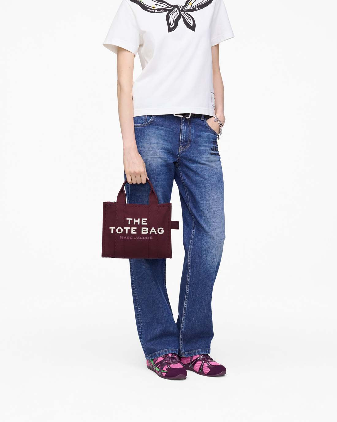 Marc Jacobs The Canvas Small Tote Bag Dark Plum