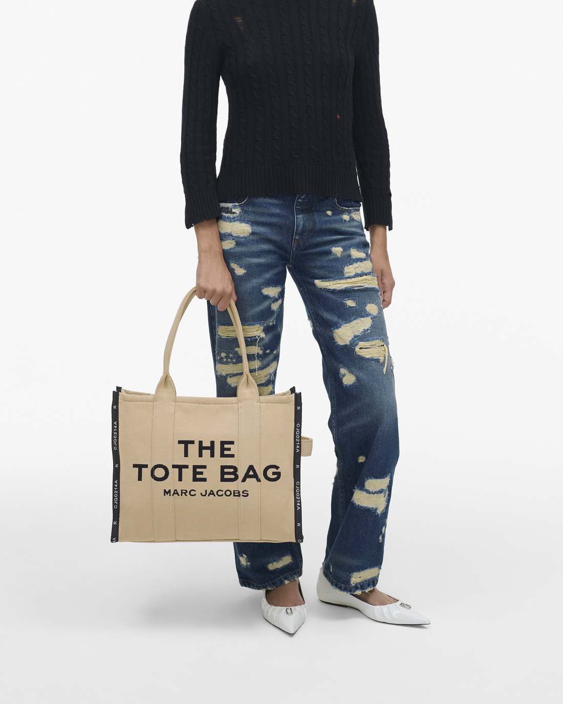 Marc Jacobs The Jacquard Large Tote Bag Warm Sand