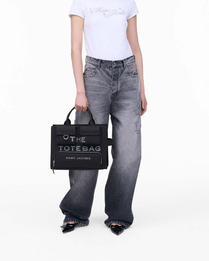Marc Jacobs The Cargo Canvas Medium Tote Bag Black