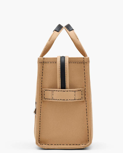 Marc Jacobs The Trompe L'Oeil Charm Canvas Medium Tote Bag Camel Multi