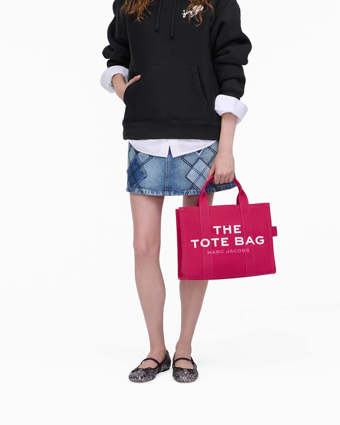 Marc Jacobs The Canvas Medium Tote Bag Raspberry Pink