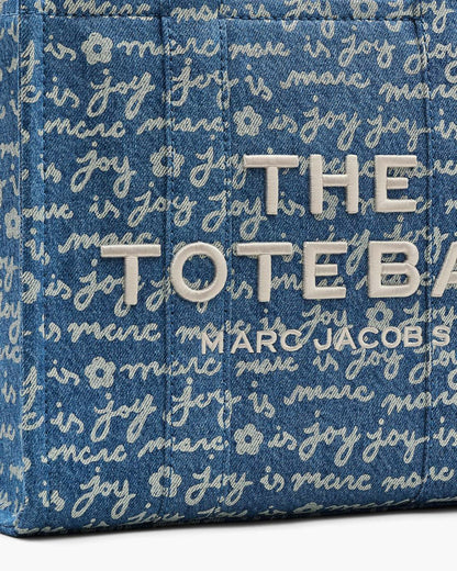 Marc Jacobs The Joy Denim Medium Tote Bag Indigo Multi