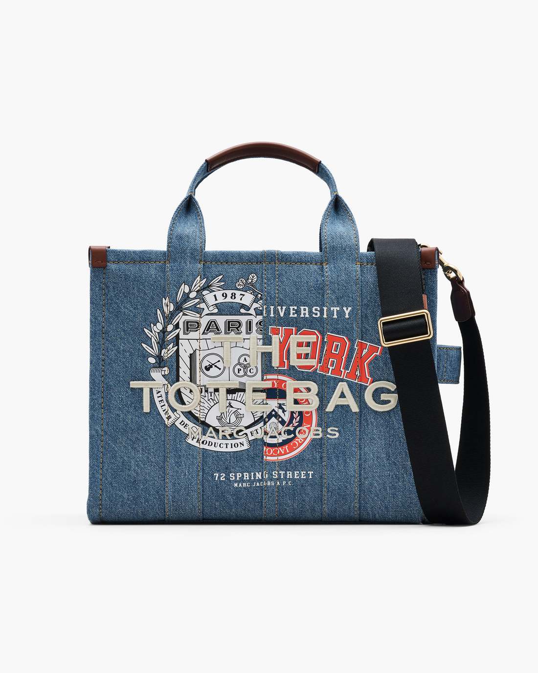 Marc Jacobs The A.P.C. X Marc Jacobs Denim Medium Tote Bag Washed Indigo
