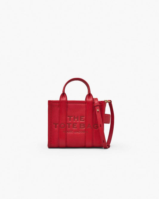 Marc Jacobs The Leather Crossbody Tote Bag True Red