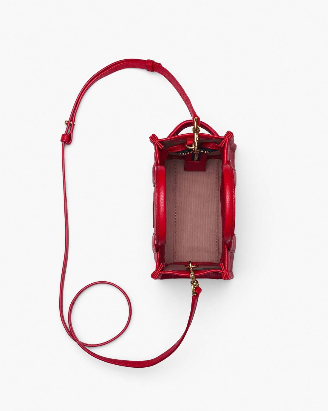 Marc Jacobs The Leather Crossbody Tote Bag True Red