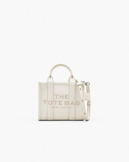 Marc Jacobs The Leather Crossbody Tote Bag Cotton/Silver
