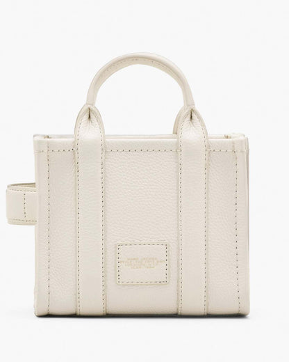Marc Jacobs The Leather Crossbody Tote Bag Cotton/Silver